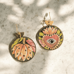 Boucles d'oreille cœur sacré