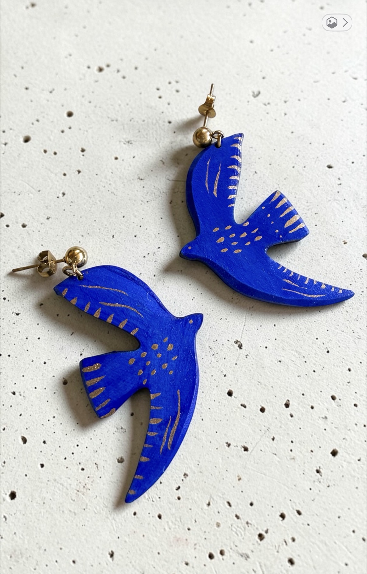 Boucles d'oreille hirondelles