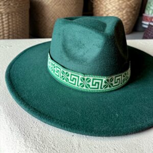 Chapeau bohème vert